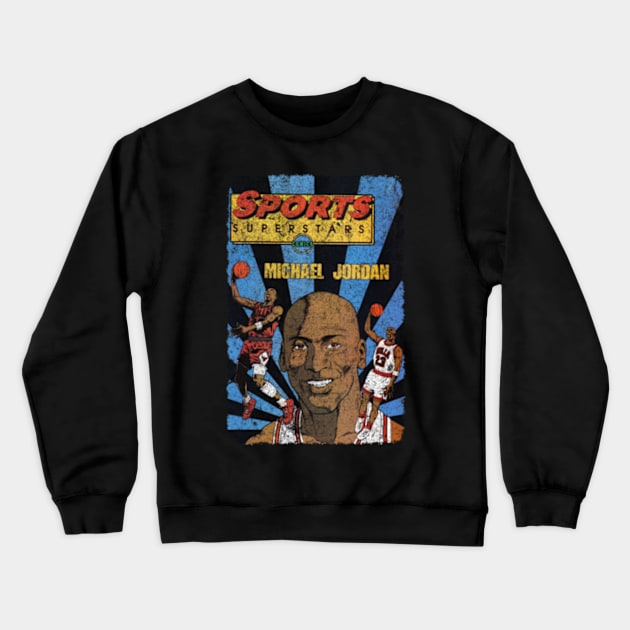 Vintage Sports MJ Crewneck Sweatshirt by Kupka Abstract 